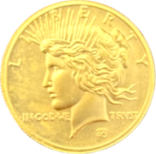 Gold round